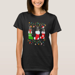 Camiseta Perro de ganado australiano Tres Navidades Socks S