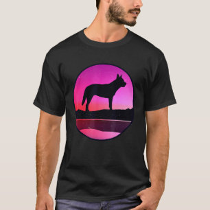 Camiseta Perro de Ganado Hombre Mujeres Blue Heeler y Rojo