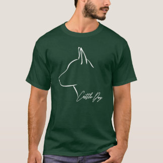Camiseta Perro de ganado perro mamá perros perfil chica