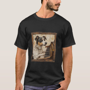 Camiseta Perro de Ganado Piano Perro