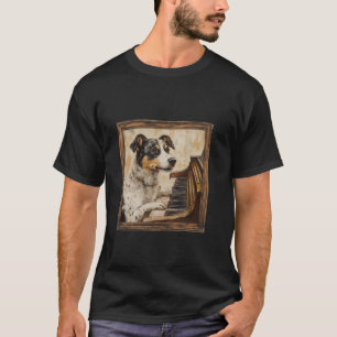 Camiseta Perro de Ganado Piano Perro