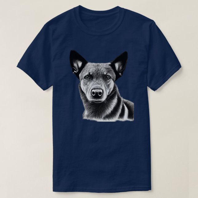 Camiseta Perro de ganado trompítico australiano (Diseño del anverso)