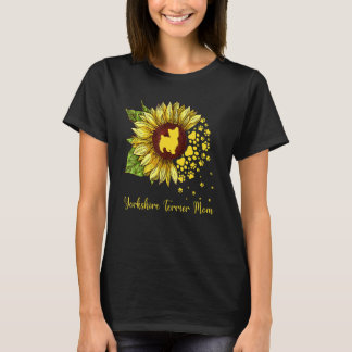 Camiseta Perro de girasol de Yorkshire Terrier Mom