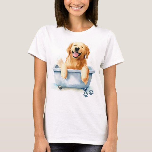 Camiseta Perro de Golden Retriever (Anverso)