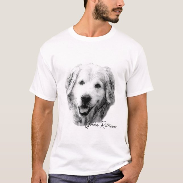 Camiseta Perro de Golden Retriever (Anverso)