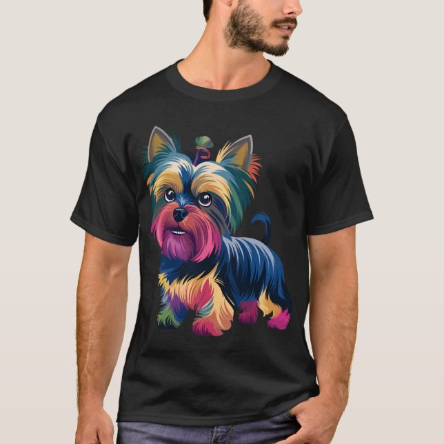 Camiseta Perro de grafiti urbano (Anverso)