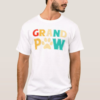 Camiseta Perro de Gran Paw TShirt Abuelo Abuelo Perro Lover