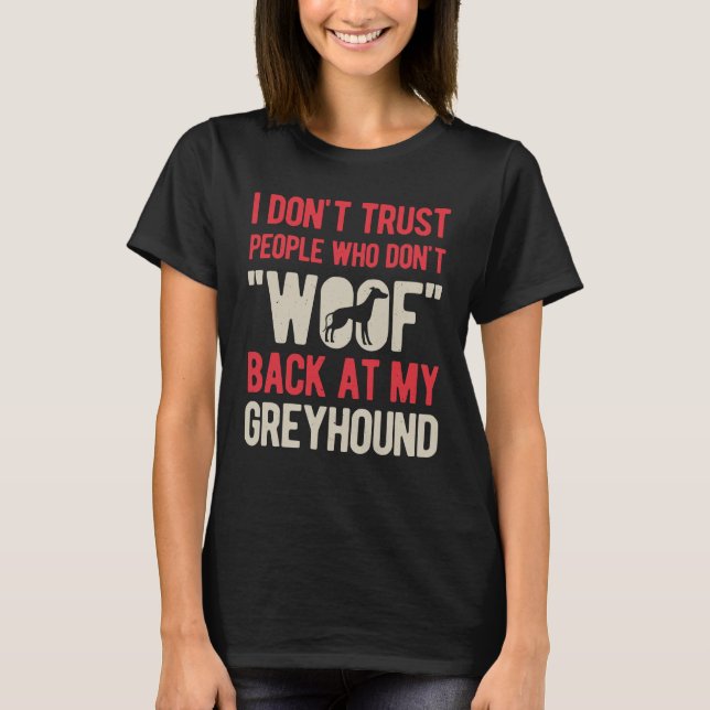 Camiseta Perro de Greyhound (Anverso)