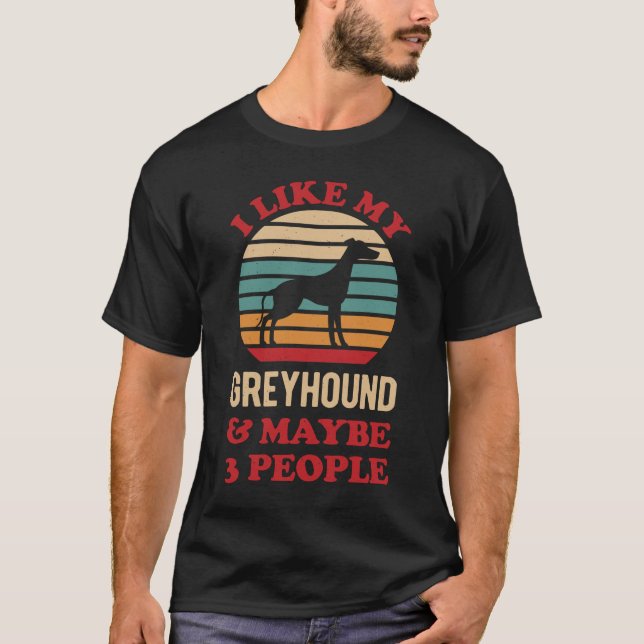 Camiseta Perro de Greyhound (Anverso)