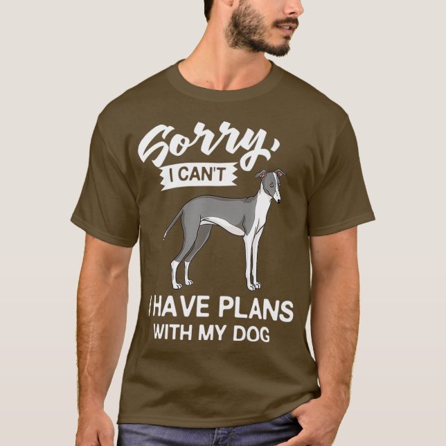 Camiseta Perro de Greyhound italiano regalo cachorros Dueño (Anverso)