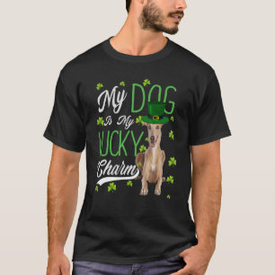 Camiseta Perro de Greyhound Mi Perro Es Mi Afortunado Encan