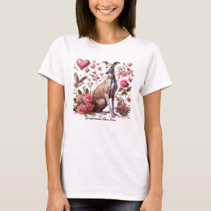 Camiseta Perro de Greyhound Romantic