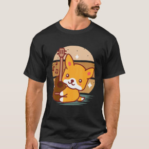 Camiseta Perro de guitarra acústica para artista de música 