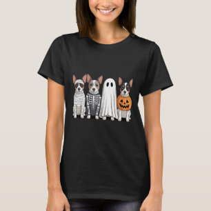 Camiseta Perro de Halloween de calabaza Spooky Ghost Rat Te