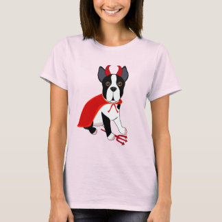 Camiseta Perro de Halloween del pequeño diablo