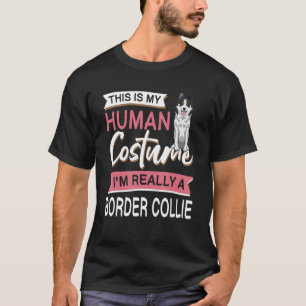 Camiseta Perro de Halloween en la frontera de Collie Owne