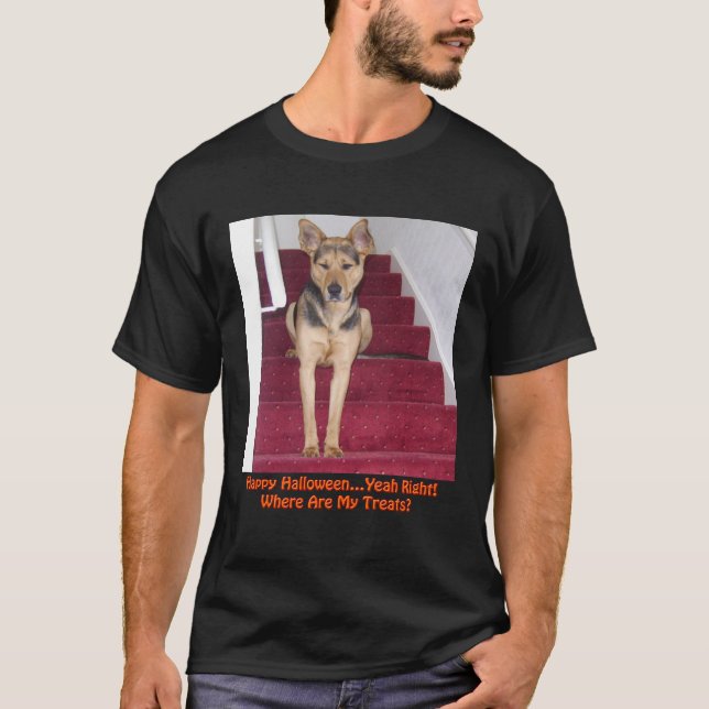 Camiseta Perro de Halloween y sin retornos (Anverso)