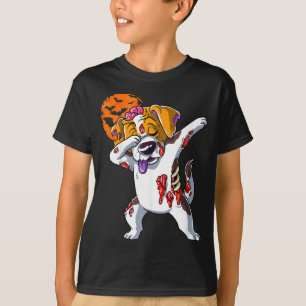 Camiseta Perro de Halloween zombie