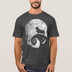 Camiseta Perro de Hound Basset Y Perro De Halloween Moon Lo