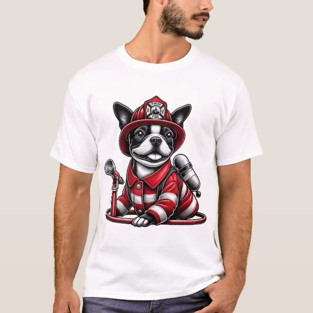 Camiseta Perro de incendio Bostie (Anverso)