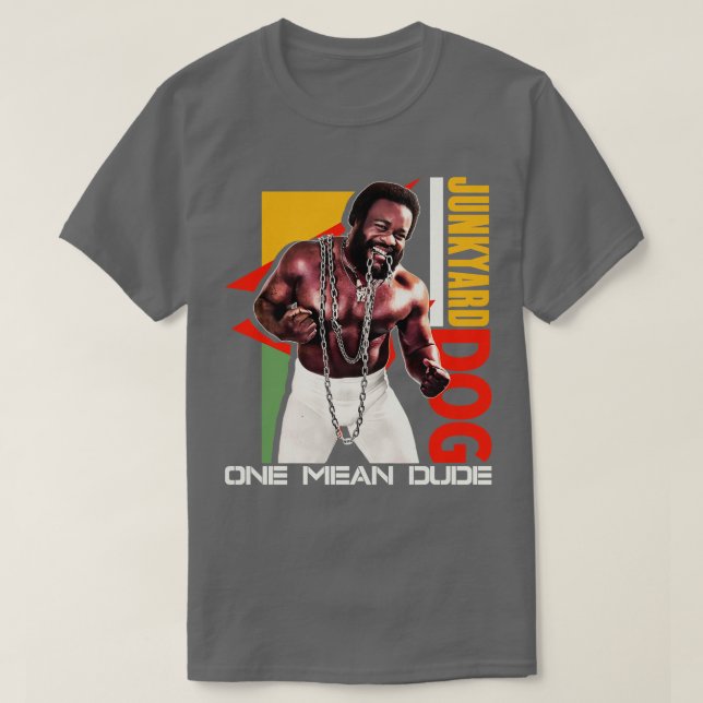 Camiseta Perro de Junkyard Un Hombre Medio (Diseño del anverso)