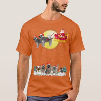 Camiseta Perro de Keeshond Luces de Perro Navidades Lover T