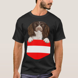 Camiseta Perro de la bandera de Austria English Springer Sp