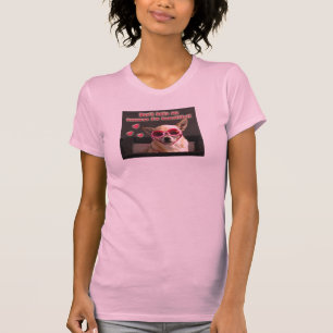 Camiseta ¡Perro de la chihuahua - odio de Don't porque soy