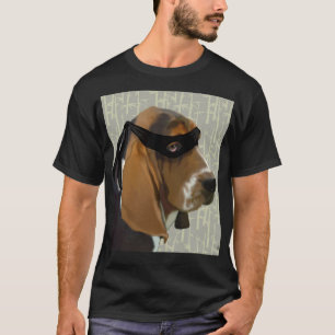 Camiseta Perro de la coraza basset de Ninja