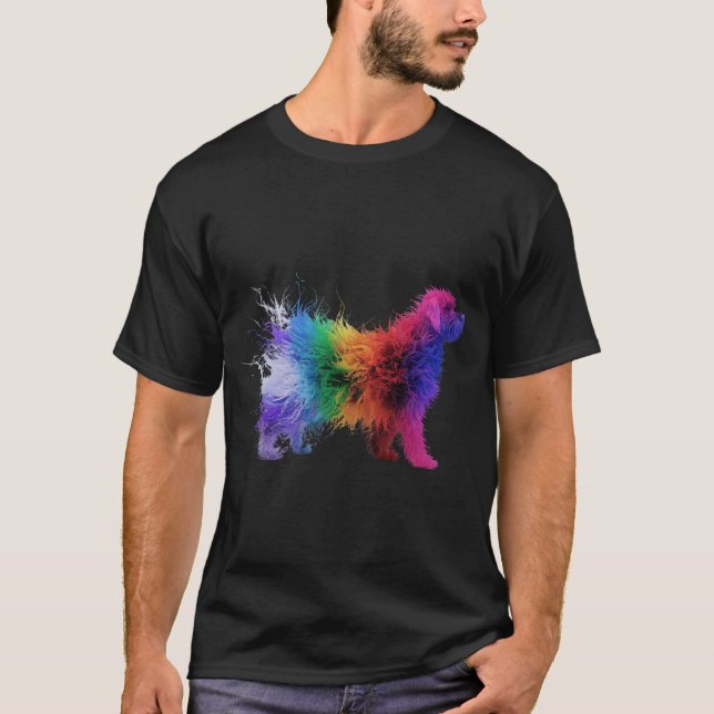 Camiseta Perro de la Cuta del Arcoiris (Anverso)
