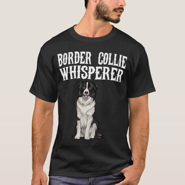 Camiseta Perro de la frontera de Collie Wisperer (Anverso)