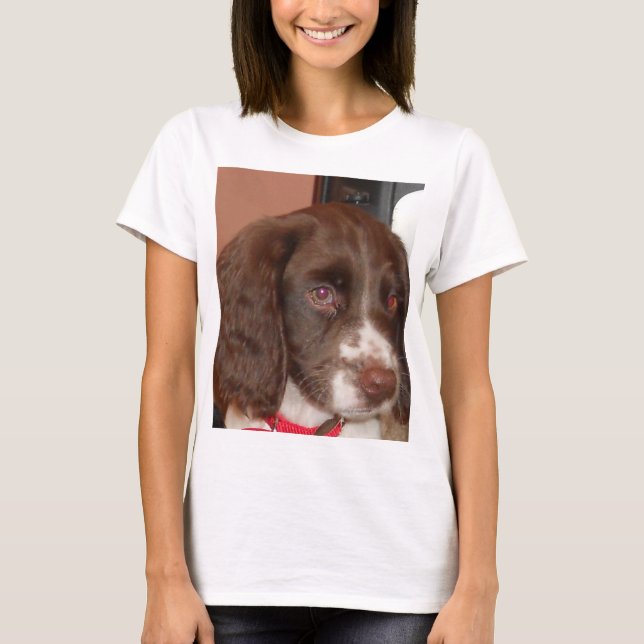 Camiseta Perro de la ley English_Springer_Spaniel (Anverso)
