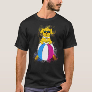 Camiseta Perro de la pelota de la playa de Water Splash Bea