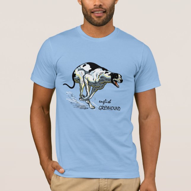 Camiseta perro de la raza griega inglesa (Anverso)