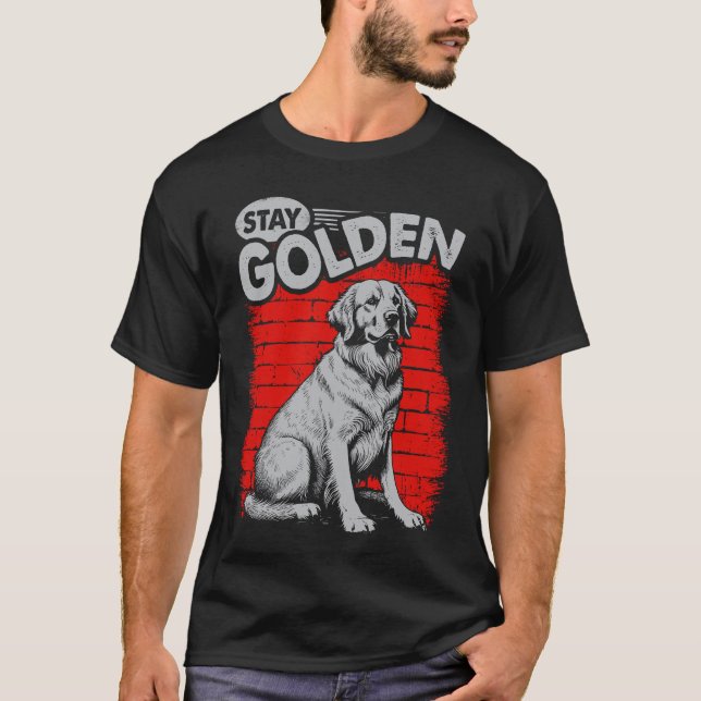 Camiseta Perro de la recuperación de oro (Anverso)
