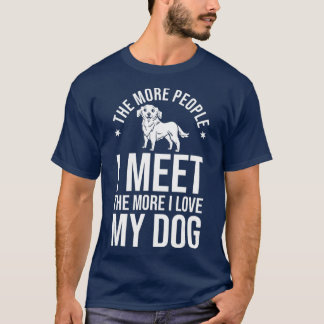 Camiseta Perro de la recuperación de oro cachorros del dueñ