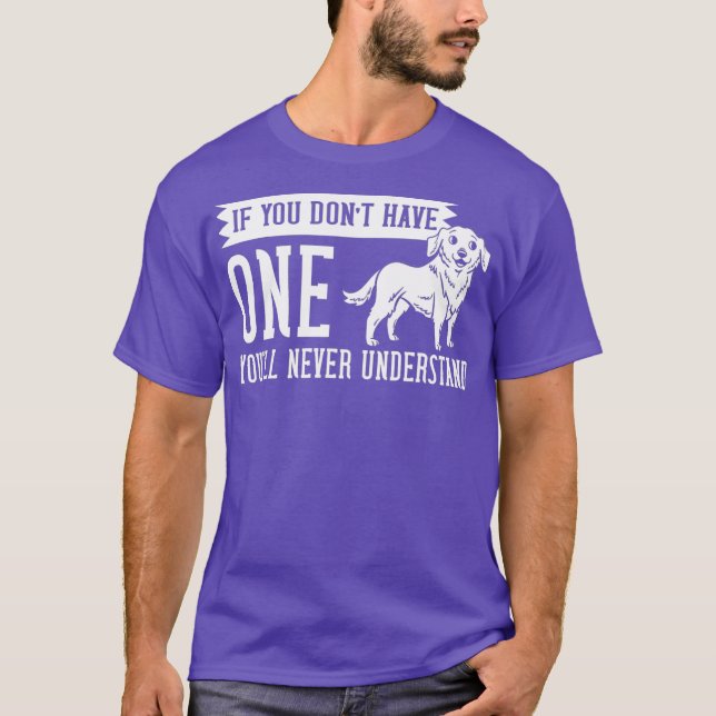 Camiseta Perro de la recuperación de oro cachorros del dueñ (Anverso)