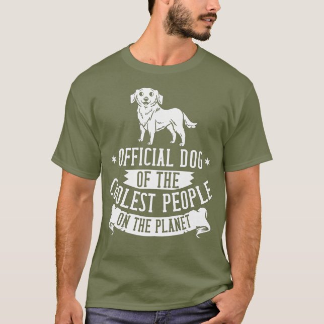 Camiseta Perro de la recuperación de oro cachorros dueño de (Anverso)