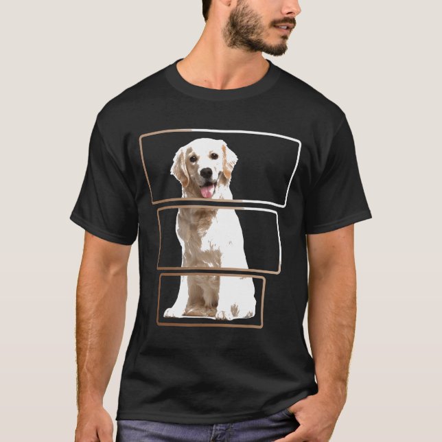 Camiseta Perro de la recuperación de oro en un amante de lo (Anverso)