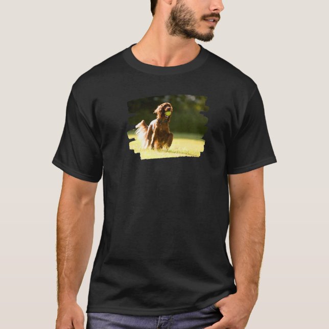 Camiseta Perro de la Red Setter Irlandés (Anverso)
