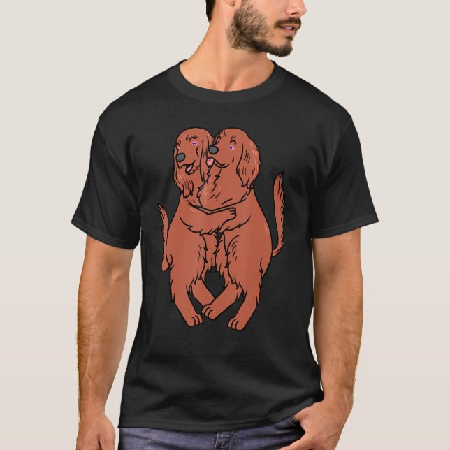 Camiseta Perro de la Red Setter Irlandés (Anverso)