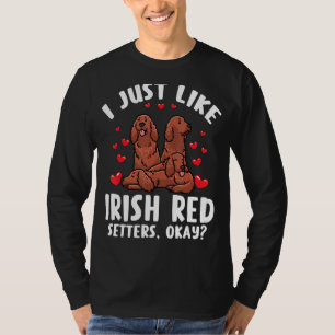 Camiseta Perro de la Red Setter Irlandés