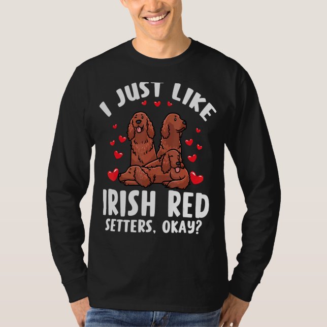 Camiseta Perro de la Red Setter Irlandés (Anverso)