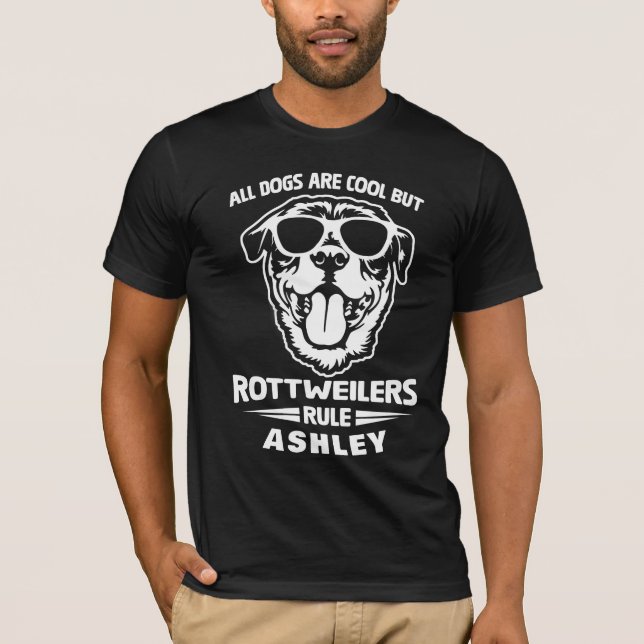 Camiseta Perro de la regla de Guay Rottweiler (Anverso)