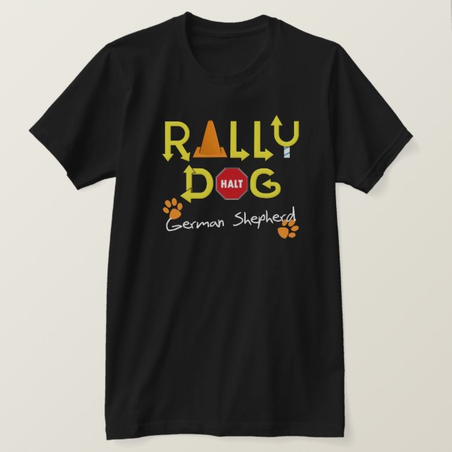 Camiseta Perro de la reunión del pastor alemán (Anverso del diseño)