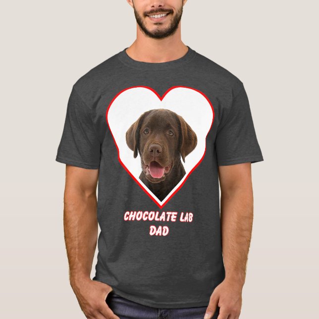 Camiseta Perro de laboratorio de chocolate (Anverso)