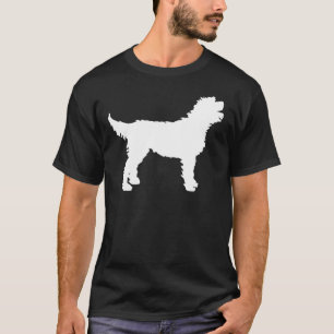 Camiseta Perro de Labradoodle (en blanco)