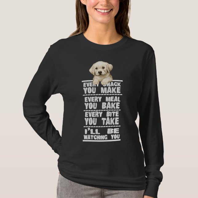 Camiseta Perro de Labrador Cada Snack Que Haces (Anverso)