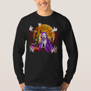Camiseta Perro de Labrador con calabaza de barro de Hallowe