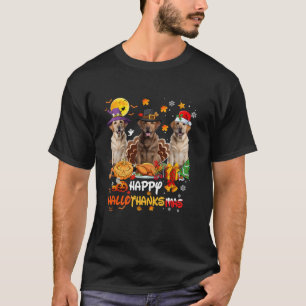 Camiseta Perro de Labrador Feliz Día de Acción de Gracias d